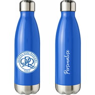 Personalised Queens Park Rangers FC Crest Blue Insulated Water Bottle