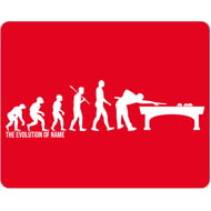 Personalised Evolution Mouse Mat For Snooker, Pool, Billiards Players