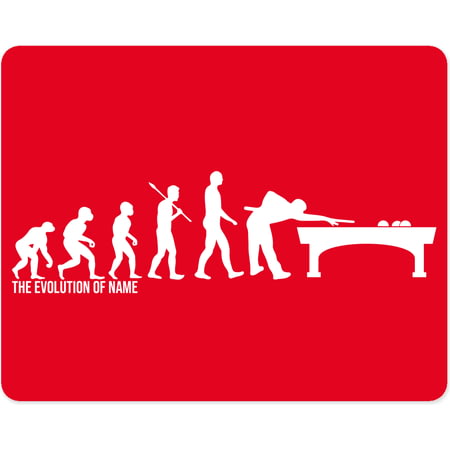 Personalised Evolution Mouse Mat For Snooker, Pool, Billiards Players