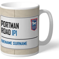 Personalised Ipswich Town FC Portman Road Street Sign Mug