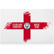 Personalised Manchester City FC Club And Country 8ft X 5ft Banner