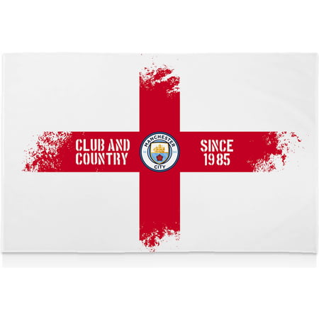 Personalised Manchester City FC Club And Country 8ft X 5ft Banner