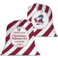 Personalised Scunthorpe United FC FC Christmas Delivery Large Fabric Santa Sack