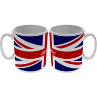 Personalised Union Jack Flag Ceramic Mug