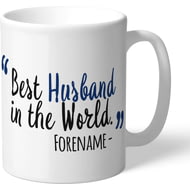 Personalised Millwall FC Best Husband In The World Mug