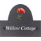 Personalised Poppy Flower Motif Slate House Name Or Number Plaque/Sign - 25x20cm