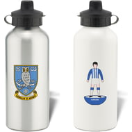 Personalised Sheffield Wednesday Player Figure Aluminium Sports Water Bottle