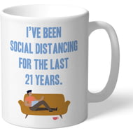 Personalised Social Distancing Mug - Male