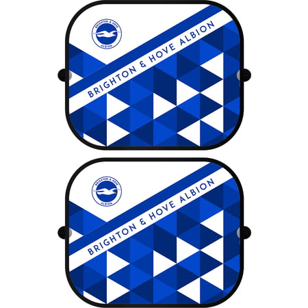 Personalised Brighton & Hove Albion FC Patterned Pair of Car Side Window Sunshades