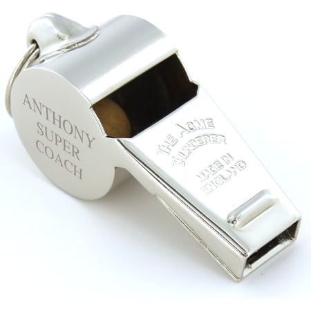 Personalised Engraved Acme Thunderer 58.5 Referee Whistle in Gift Box- Gift for teachers and coaches