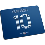 Personalised Bolton Wanderers Retro Shirt Mouse Mat