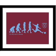 Personalised West Ham United Evolution Framed Print