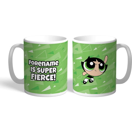 Personalised Powerpuff Girls Buttercup Pattern Mug
