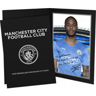 Personalised Manchester City FC Sterling Autograph Player Photo Folder