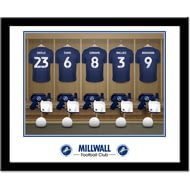 Personalised Millwall FC Dressing Room Shirts Framed Print