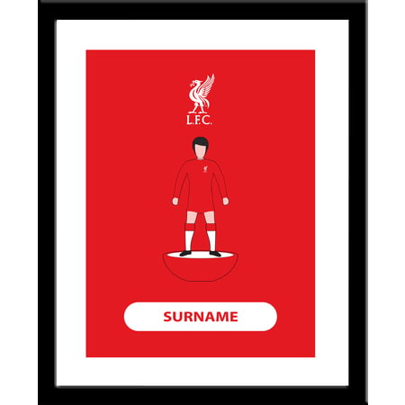 Personalised Liverpool FC Player Figure Framed Print