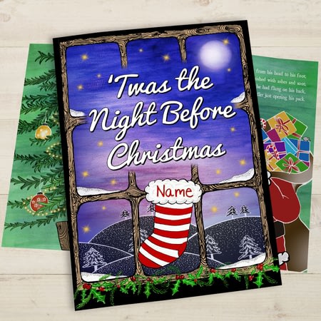 Personalised 'Twas The Night Before Christmas Story Book