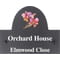 Personalised Orchid Flower Motif Slate House Name Or Number Plaque/Sign - 25x20cm