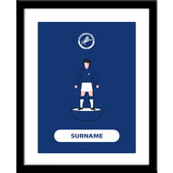Personalised Millwall FC Player Figure Framed Print