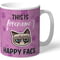 Personalised Grumpy Cat Emoji - Happy Face Mug Pink