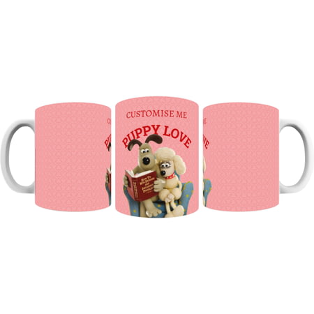 Personalised Wallace And Gromit Puppy Love Mug