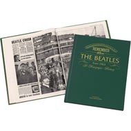 Personalised Beatles Newspaper History Book
