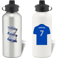 Personalised Birmingham City FC Shirt Aluminium Sports Water Bottle