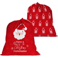 Personalised Nottingham Forest FC Merry Christmas Large Fabric Santa Sack