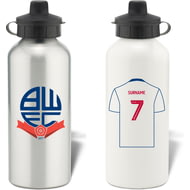 Personalised Bolton Wanderers FC Shirt Aluminium Sports Water Bottle