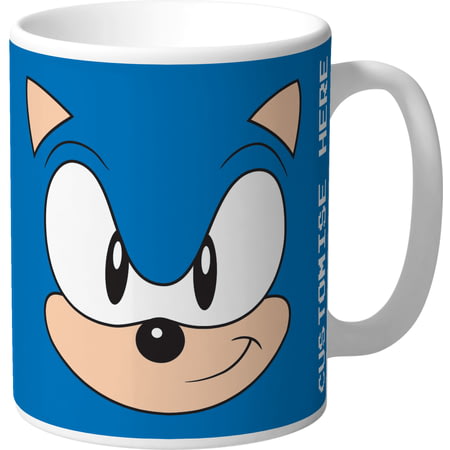 Personalised Classic Sonic The Hedgehog Face Mug