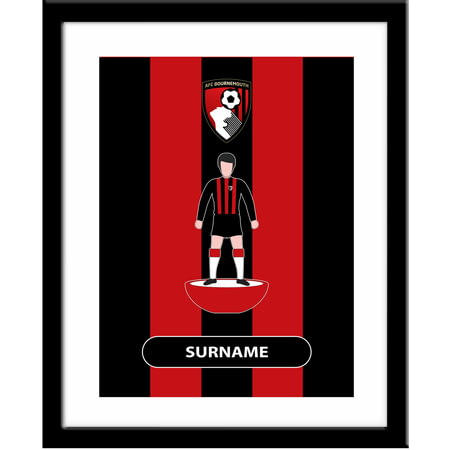 Personalised AFC Bournemouth Player Figure Framed Print