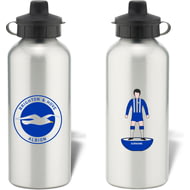 Personalised Brighton & Hove Albion FC Player Figure Aluminium Sports Water Bottle