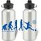 Personalised Leicester City Player Evolution Aluminium Sports Water Bottle