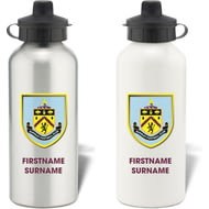 Personalised Burnley FC Bold Crest Aluminium Sports Water Bottle