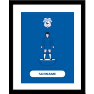 Personalised Cardiff City Player Figure Framed Print
