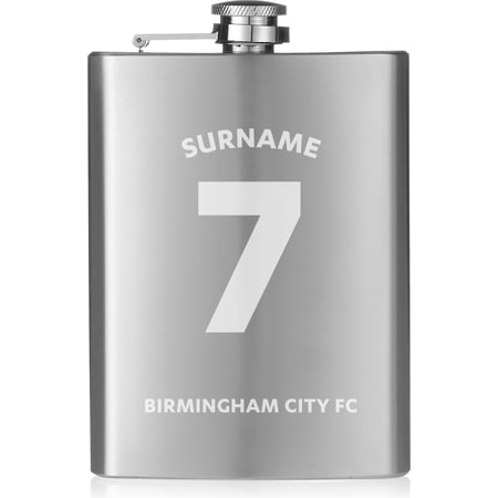 Personalised Birmingham City FC Shirt Hip Flask