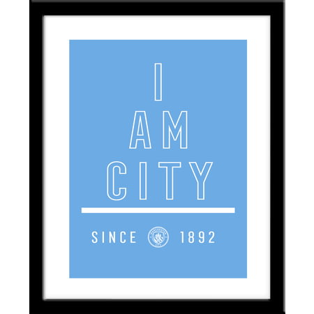 Personalised Manchester City FC I Am Framed Print
