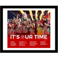 Personalised Brentford FC Promotion Team Photo Framed Print