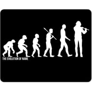 Personalised Evolution Mouse Mat For Flute Players