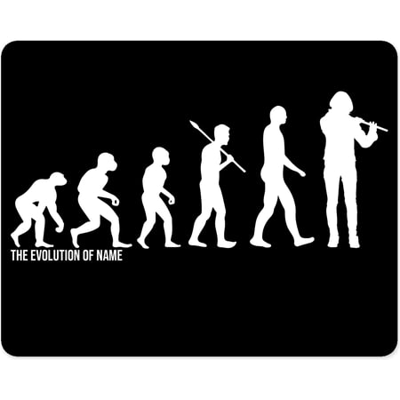 Personalised Evolution Mouse Mat For Flute Players