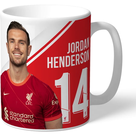 Personalised Liverpool FC Jordan Henderson Autograph Player Photo 11oz Ceramic Mug