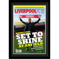 Personalised Liverpool FC Magazine Front Cover Photo Framed