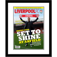 Personalised Liverpool FC Magazine Front Cover Framed Print