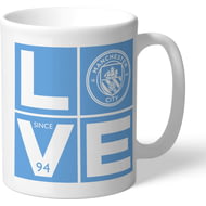 Personalised Manchester City FC Love Mug