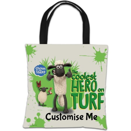 Personalised Shaun The Sheep "Coolest Hero On Turf" Tote Bag
