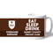 Personalised Surrey County Cricket Club Eat Sleep Drink Mug