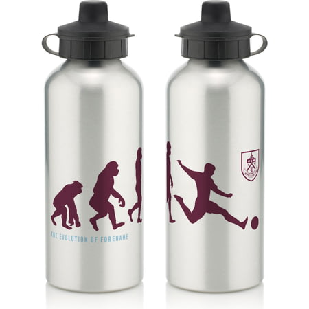 Personalised Burnley FC Player Evolution Aluminium Sports Water Bottle