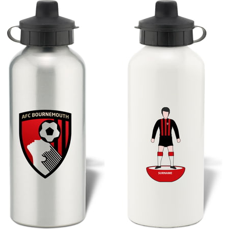 Personalised AFC Bournemouth Player Figure Aluminium Sports Water Bottle