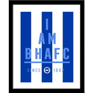 Personalised Brighton & Hove Albion FC I Am Framed Print