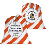 Personalised Luton Town FC FC Christmas Delivery Large Fabric Santa Sack